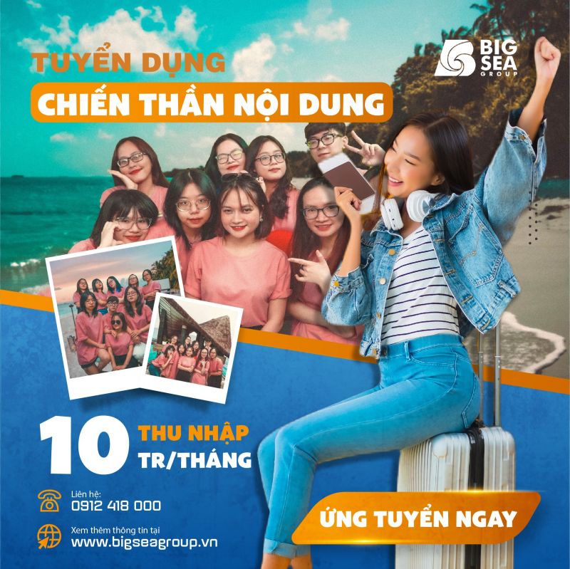 [HÀ NỘI] CHÚNG TÔI CẦN BẠN - NHỮNG CHIẾN THẦN SÁNG TẠO NỘI DUNG -  THU NHẬP 10M/THÁNG